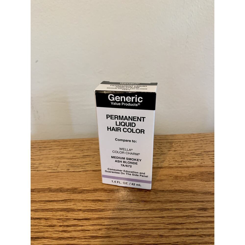 Generic Value Products 7A/ 672 Medium Smokey Ash Blonde Liquid Hair Color Wella